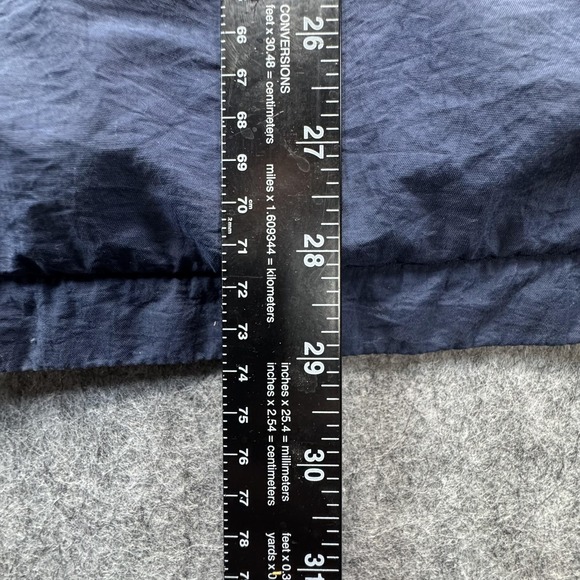 Vintage Columbia Jacket Womens Medium Blue Fleece Lined Zip Windbreaker 90s - Picture 12 of 13